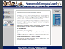 Tablet Screenshot of homoeojournal.com